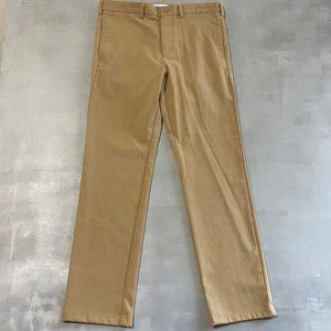 Baubax Pants Mens Size 33 x 30 Tan wool blend Stain and water‎ resistant chino